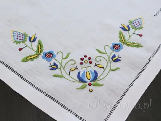 Serweta z haftem kaszubskim 50x50 (HRK01)