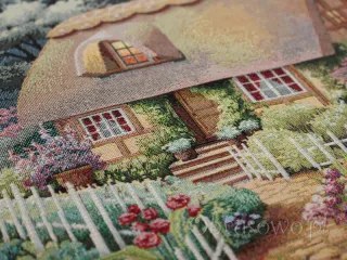 Bieżnik gobelinowy 42x140 "Domek z werandą"