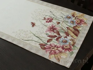 Bieżnik gobelinowy 38x100 JESIENNE KWIATY