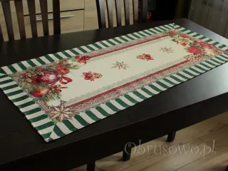 Bieżnik gobelinowy świąteczny 50x120 "Pasy"