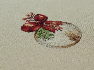 Obrus gobelinowy świąteczny 140x280 "Pasy"