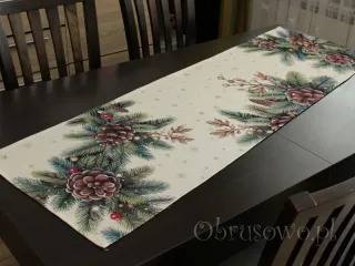 Świąteczny bieżnik gobelinowy 42x140 