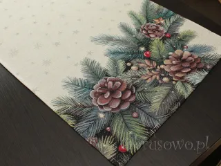 Świąteczny bieżnik gobelinowy 50x120 "Natura"
