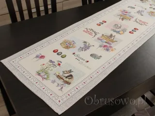 Gobelin wielkanocny bieżnik 38x100 "happy easter"