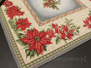 Serweta świąteczna gobelinowa 95x95 "Gwiazda betlejemska"