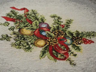 Serweta świąteczna gobelinowa 95x95 "Gwiazda betlejemska"