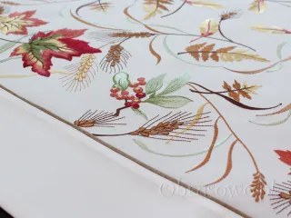 Serweta haftowana 85x85 "jesienne liście"