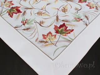 Serweta haftowana 85x85 "jesienne liście"
