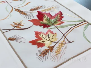 Bieżnik haftowany 40x90 "jesienne liście"
