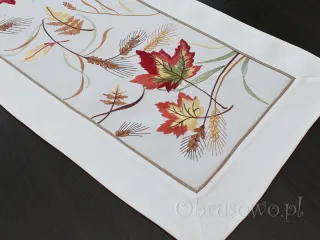 Bieżnik haftowany 40x110 "jesienne liście"