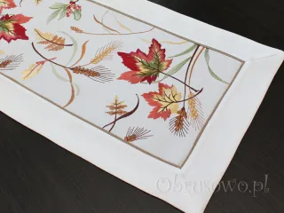 Mały bieżnik haftowany 35x70 "jesienne liście"