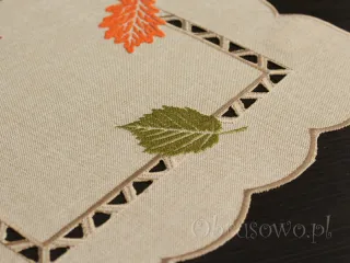 Serwetki haftowane "jesień beżowa" 30x30