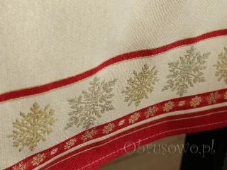 Świąteczny obrus gobelinowy 140x200 XMAS