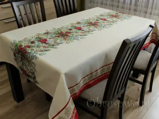 Świąteczny obrus gobelinowy 140x350 XMAS