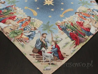 Serweta świąteczna 90x90 gobelin "Święta Rodzina"