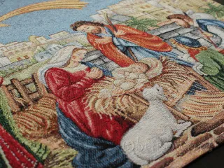 Bieżnik świąteczny 45x100 gobelin "Święta Rodzina"