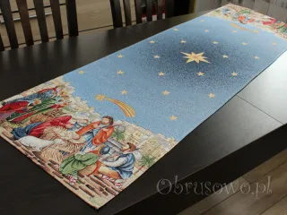Bieżnik świąteczny 45x140 gobelin "Święta Rodzina"