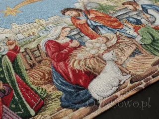 Bieżnik świąteczny 45x140 gobelin "Święta Rodzina"