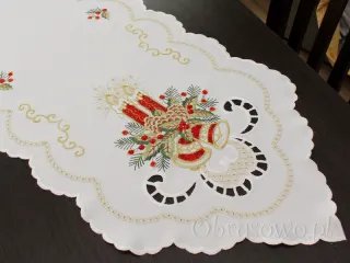 Bieżnik świąteczny haftowany 40x140 
