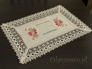 Serweta świąteczna z gipiurą 35x50
