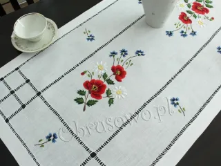 Bieżnik "Maki" haft ręczny 50x100 (HM52)