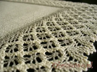 Obrus "Koronka len" 150x280