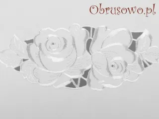 Obrus haftowany "Barbara" biały