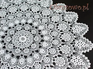 Koronka koniakowska Ø 90 biała