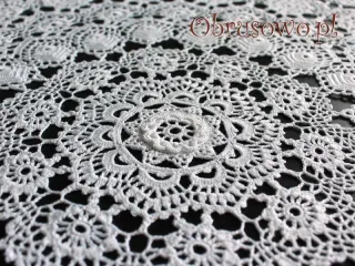 Koronka koniakowska Ø 90 biała