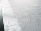 Obrusy świąteczne "śnieżynki" 110x160 srebrny