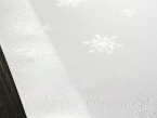 Obrusy świąteczne "śnieżynka" 140x220 srebrny